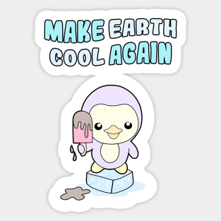 Make earth cool again Sticker